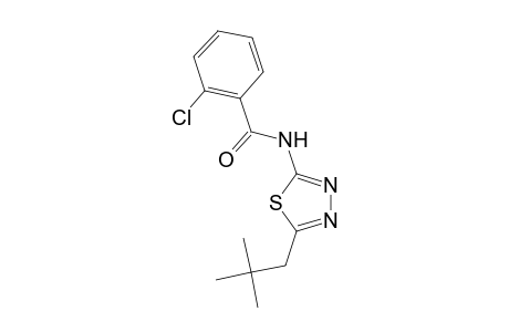 2-chloro-N-(5-neopentyl-1,3,4-thiadiazol-2-yl)benzamide