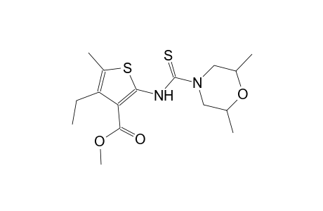 methyl 2-{[(2,6-dimethyl-4-morpholinyl)carbothioyl]amino}-4-ethyl-5-methyl-3-thiophenecarboxylate