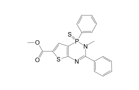 6-Carbomethoxy-2-methyl-1,3-diphenyl-1,2-dihydrothieno[3,2-c][1,5,2]diazaphosphinine 1-thioxide