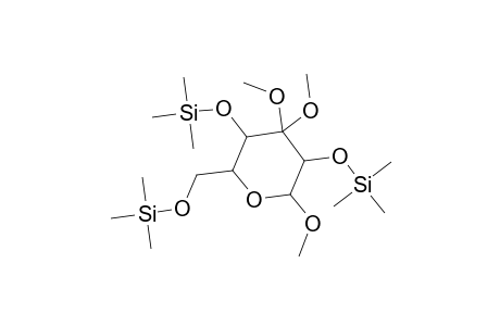 Hexopyranosid-3-ulose, methyl 2,4,6-tris-O-(trimethylsilyl)-, dimethyl acetal