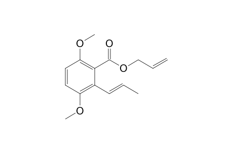 3,6-Dimethoxy-2-[(E)-prop-1-enyl]benzoic acid allyl ester