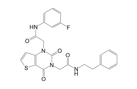 1-[3-(3-fluorophenyl)-2-oxopropyl]-3-(2-oxo-5-phenylpentyl)-1H,2H,3H,4H-thieno[3,2-d]pyrimidine-2,4-dione