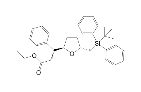 (2R,5R)-(+/-)-Ethyl 3-(2-(tert-butyldiphenylsilyl)methyl)tetrahydrofuran-3-yl)-3-phenylacrylate