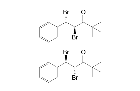 dl-Erythro-1,2-dibromo-4,4-dimethyl-1-phenyl-3-pentanone