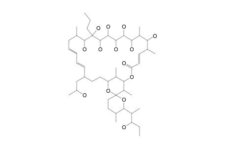 (4E,18E,20E)-7,9,10,11,12,13,14,15-octahydroxy-6'-(3-hydroxypentan-2-yl)-22-(2-hydroxypropyl)-5',6,8,16,28,29-hexamethyl-14-propylspiro[2,26-dioxabicyclo[23.3.1]nonacosa-4,18,20-triene-27,2'-oxane]-3-one