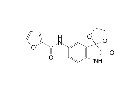 5'-(2-furoyl)amino-spiro[1,3-dioxol-2,3'-indole]-2'(1'H)-one