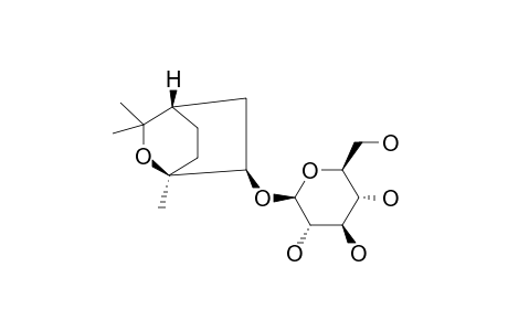 (1-S,4-R,6-R)-1,3,3-TRIMETHYL-2-OSEABICYClO-[2.2.2]-OCTAN-6-O-BETA-GLUCOPYRANOSIDE