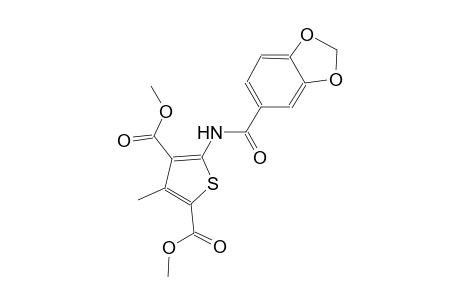 dimethyl 5-[(1,3-benzodioxol-5-ylcarbonyl)amino]-3-methyl-2,4-thiophenedicarboxylate