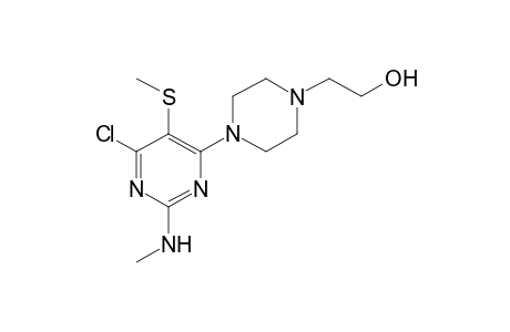 4-[6-chloro-2-(methylamino)-5-(methylthio)-4-pyrimidinyl]-1-piperazineethanol