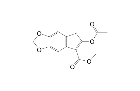 6-hydroxyindeno[5,6-d]-1,3-dioxole-5-carboxylic acid, methyl ester acetate