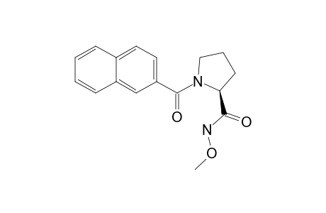 (2S)-N-methoxy-1-(2-naphthoyl)pyrrolidine-2-carboxamide