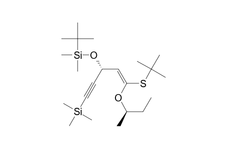 S-tert-Butyl (2R*,3R*)-2-Butyl-3-[(tert-butyldimethylsilyl)oxy]-5-(trimethylsilyl)-4-pentynethioate