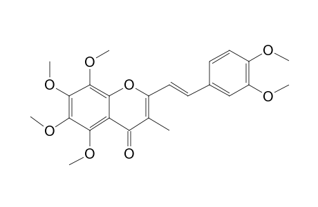 Chromone, 2-[2-[3,4-dimethoxyphenyl]ethenyl]-5,6,7,8-tetramethoxy-