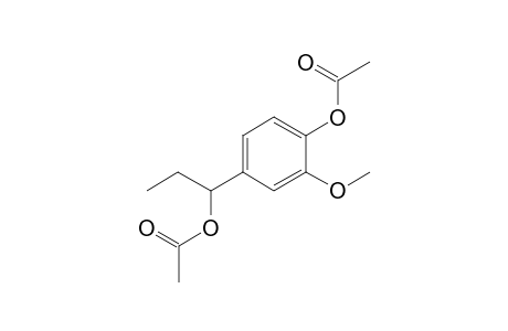 1-[4-(acetyloxy)-3-methoxyphenyl]propyl acetate