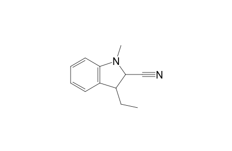 3-Ethyl-1-methyl-2,3-dihydroindole-2-carbonitrile