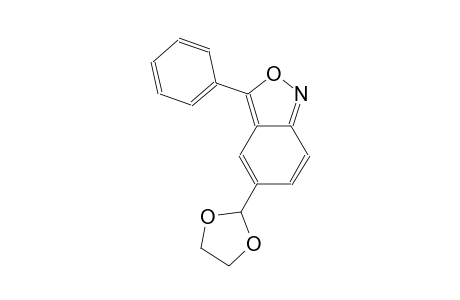 2,1-benzisoxazole, 5-(1,3-dioxolan-2-yl)-3-phenyl-