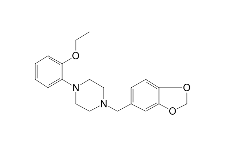 Piperazine, 1-(2-ethoxyphenyl)-4-(3,4-methylenedioxybenzyl)-