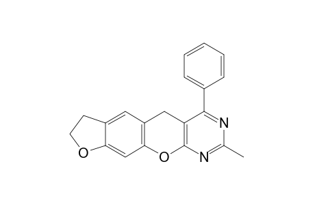 7,8-dihydro-2-methyl-4-phenyl-5H-benzofuro[5',6':5,6]pyrano[2,3-d]pyrimidine