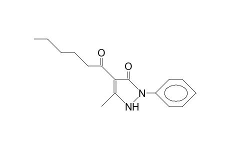 4-Hexanoyl-3-methyl-1-phenylpyrazol-5-on