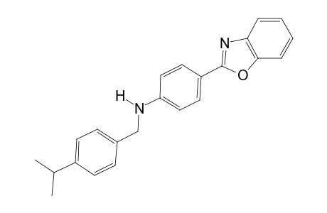 benzenemethanamine, N-[4-(2-benzoxazolyl)phenyl]-4-(1-methylethyl)-