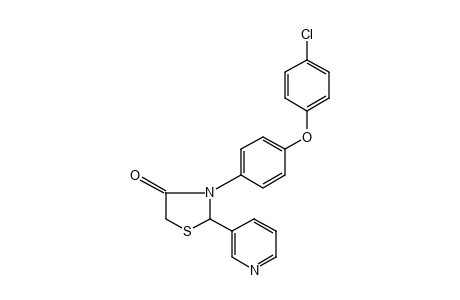 3-[p-(p-Chlorophenoxy)phenyl]-2-(3-pyridyl)-4-thiazolidinone