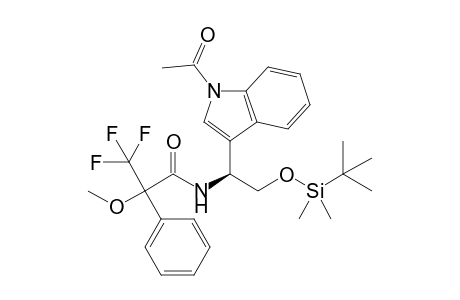 (1S)-N-[1-(1-Acetylindol-3-yl)-2-(tert-butyldimethylsilyloxy)ethyl]-3',3',3'-trifluoro-2'-methoxy-2'-phenylpropionamide