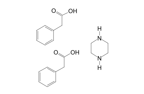 phenylacetic acid, compound with piperazine(2.1)