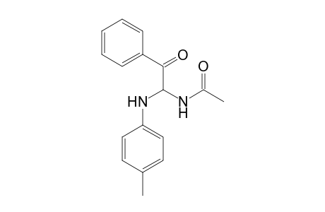 N-[2-Oxo-2-phenyl-1-(4-toluidino)ethyl]acetamide