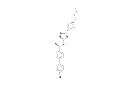 2-(4-Butylphenyl)-5-[4-(4-methoxyphenyl)benzamido]-1,3,4-thiadiazole