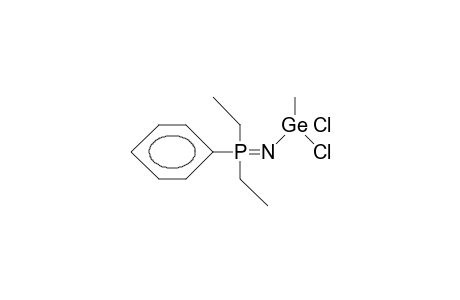 N-(Dichloro-methyl-germyl)-diethyl-phenyl-phosphinimine