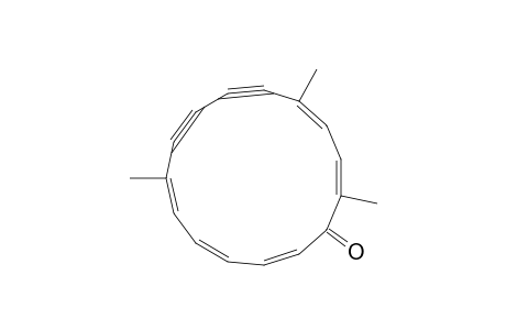 2,4,6,12,14-Cyclopentadecapentaene-8,10-diyn-1-one, 7,12,15-trimethyl-, (E,E,Z,Z,E)-