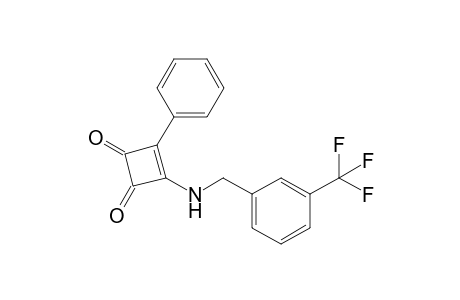 3-Phenyl-4-[[3-(trifluoromethyl)benzyl]amino]cyclobut-3-ene-1,2-quinone