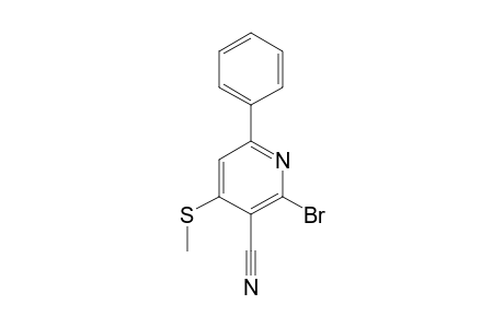 6-PHENYL-2-BROM-4-METHYLTHIO-NICOTINONITRIL