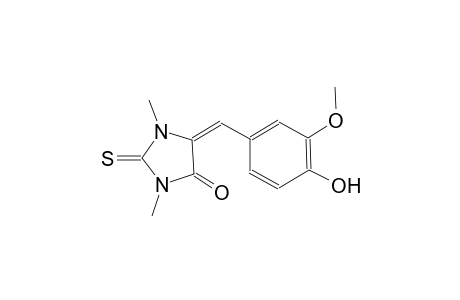 (5E)-5-(4-hydroxy-3-methoxybenzylidene)-1,3-dimethyl-2-thioxo-4-imidazolidinone