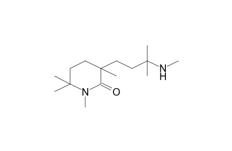 1,3,6,6-Tetramethyl-3-[3-methyl-3-(methylamino)butyl]-2-piperidinone