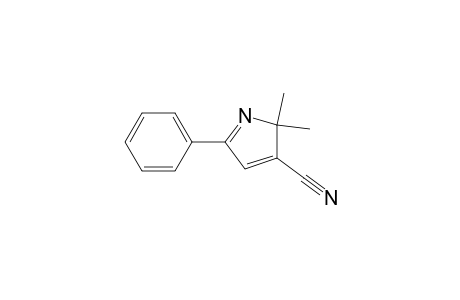 2H-Pyrrole-3-carbonitrile, 2,2-dimethyl-5-phenyl-