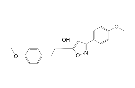 4-(4-Methoxyphenyl)-2-[3-(4-methoxyphenyl)-1,2-oxazol-5-yl]butan-2-ol