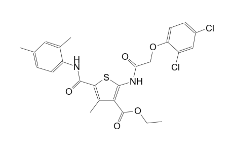 3-thiophenecarboxylic acid, 2-[[(2,4-dichlorophenoxy)acetyl]amino]-5-[[(2,4-dimethylphenyl)amino]carbonyl]-4-methyl-, ethyl ester