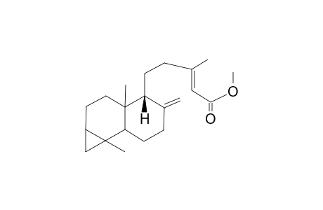 METHYL-(-)-(E)-5-(3AS,7BS,1AR,4R,7AR)-3A,7B-DIMETHYL-5-METHYLENEPERHYDROCYCLOPROPA-[A]-NAPHTHALEN-4-YL-3-METHYLPENT-2-ENOATE