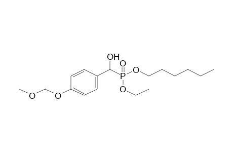 Phosphorous acid, [.alpha.-hydroxy-p-(methoxymethoxybenzyl]-, (ethyl)(hexyl) ester