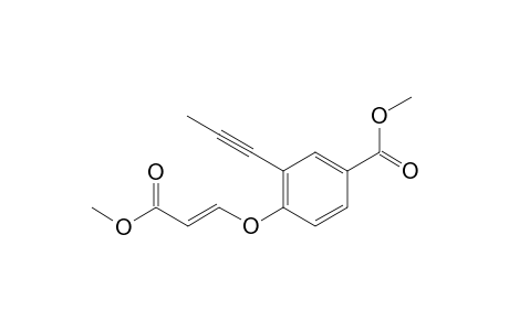 Methyl (E)-4-((3-methoxy-3-oxoprop-1-en-1-yl)oxy)-3-(prop-1-yn-1-yl)benzoate