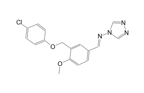 N-((E)-{3-[(4-chlorophenoxy)methyl]-4-methoxyphenyl}methylidene)-4H-1,2,4-triazol-4-amine