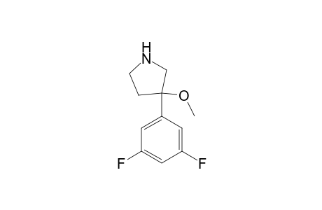 (-)-3-(3,5-difluorophenyl)-3-methoxypyrrolidine