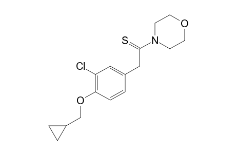 4-{[3-chloro-4-(cyclopropylmethoxy)phenyl]thioacetyl}morpholine