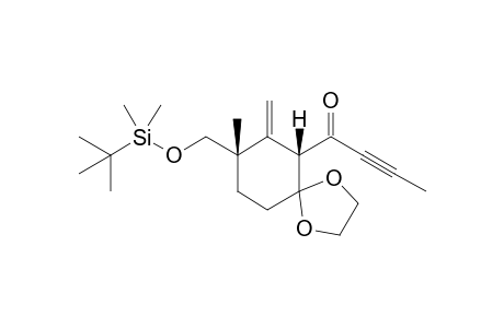 (6SR,8RS)-8-tert-Butyldimethylsilyloxymethyl-6-(1-oxobut-2-ynyl)-8-methyl-7-methylene-1,4-dioxa-spiro[4.5]decane