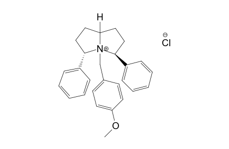 (3S,4S,5S,7aR)-(-)-3,5-Diphenyl-4-[(4-methoxyphenyl)methyl]pyrrolizidinium chloride