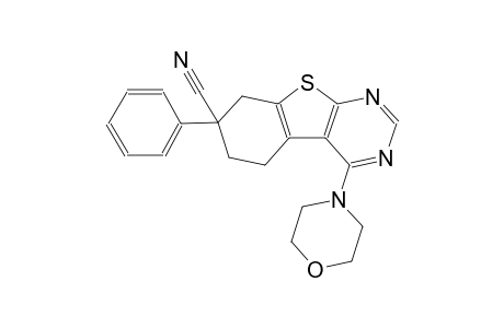 4-(4-morpholinyl)-7-phenyl-6,8-dihydro-5H-[1]benzothiolo[2,3-d]pyrimidine-7-carbonitrile