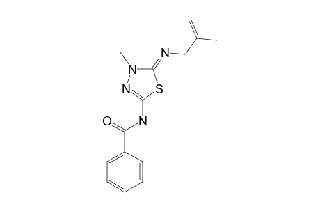 5-BENZOYLAMINO-2-METHALLYLIMINO-3-METHYL-1,3,4-THIADIAZOLINE