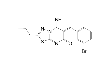 (6Z)-6-(3-bromobenzylidene)-5-imino-2-propyl-5,6-dihydro-7H-[1,3,4]thiadiazolo[3,2-a]pyrimidin-7-one