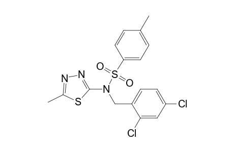 benzenesulfonamide, N-[(2,4-dichlorophenyl)methyl]-4-methyl-N-(5-methyl-1,3,4-thiadiazol-2-yl)-